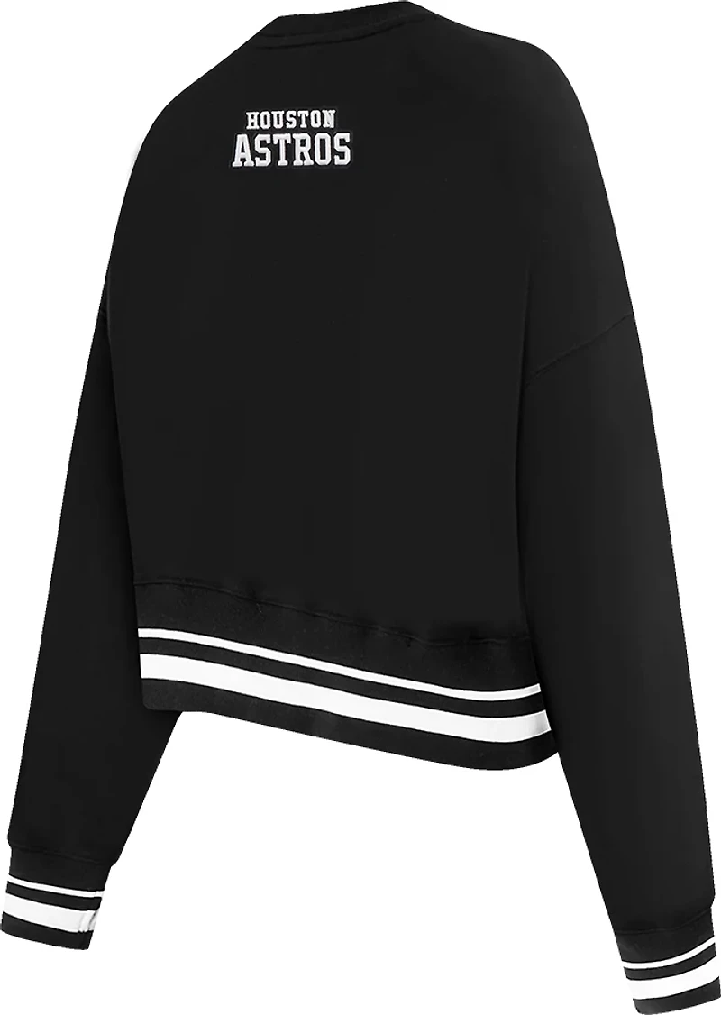 Pro Standard Women's Houston Astros Pearls Fleece Crew Neck
