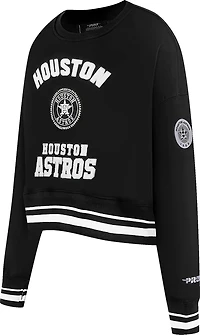 Pro Standard Women's Houston Astros Pearls Fleece Crew Neck