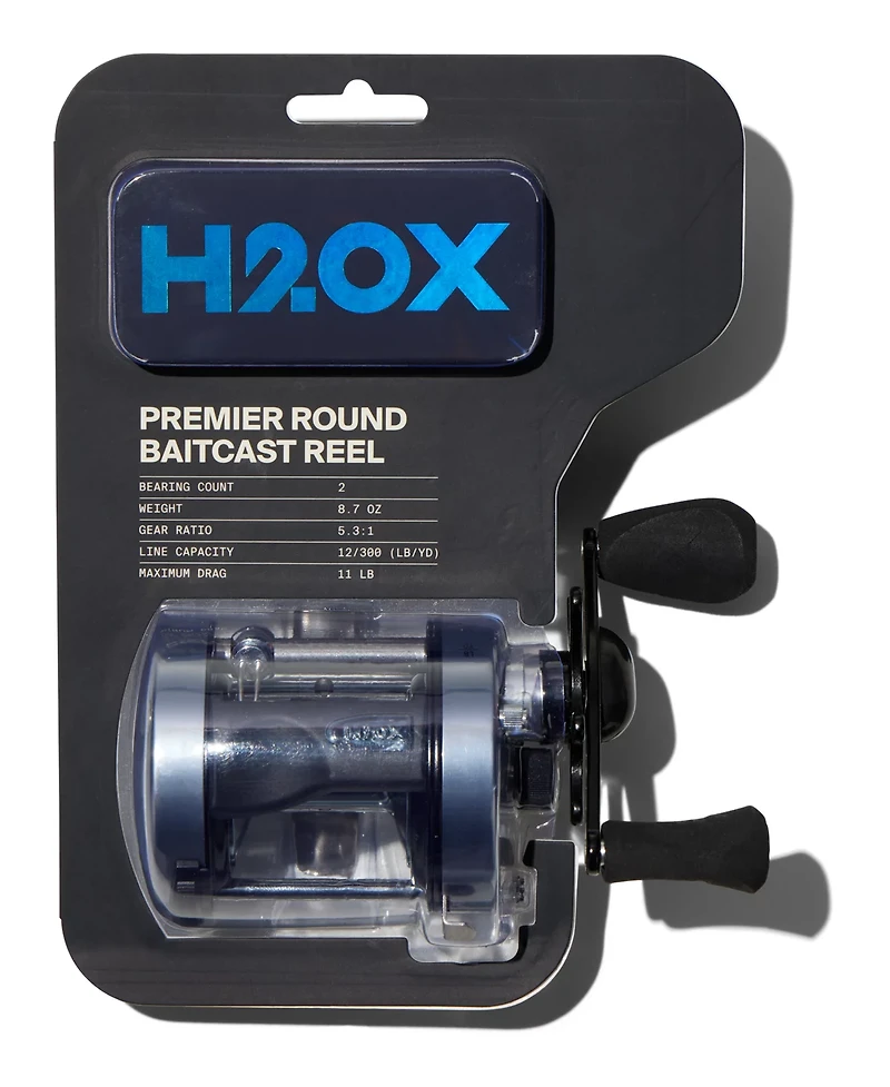 H2OX Premier Round Baitcast Reel