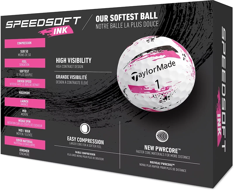 TaylorMade 2024 Speedsoft Golf Balls 12-Pack
