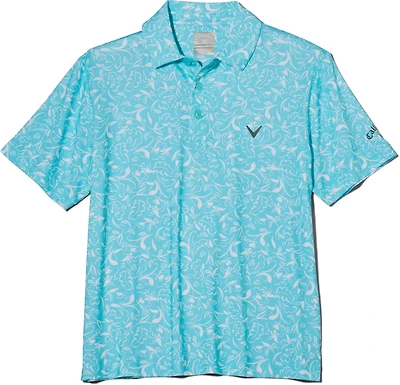 Callaway Boys' Floral Printed Polo Shirt