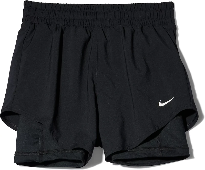 Nike Girls' One Dri-FIT 2-in-1 Shorts 3