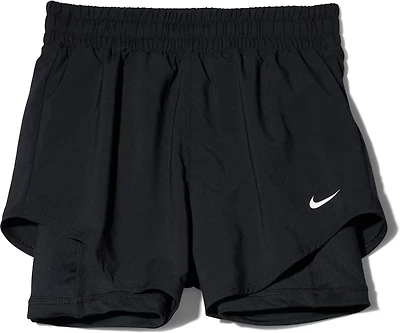 Nike Girls' One Dri-FIT 2-in-1 Shorts 3