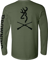 Browning Men's Buck Crossed Guns Long Sleeve T-shirt