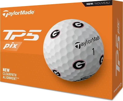 TaylorMade University of Georgia 2024 TP5 Pix Golf Balls