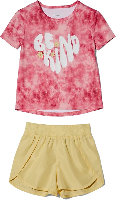 BCG Toddlers' Be Kind Shirt and Shorts Set