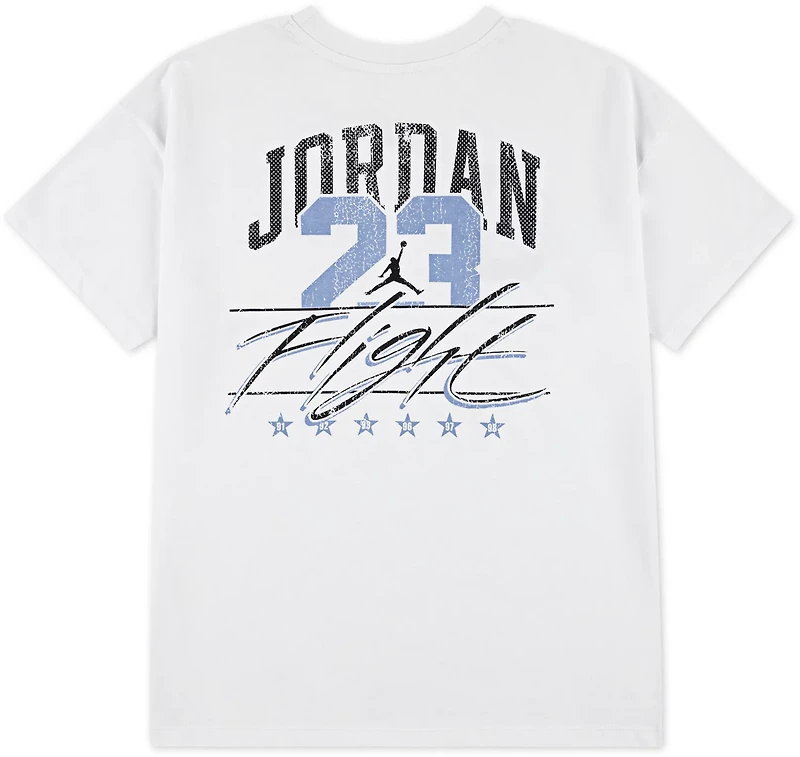 Jordan Girls' Distressed Collegiate Short Sleeve T-shirt
