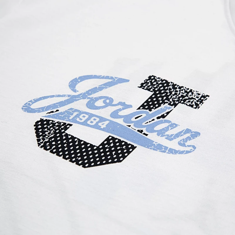 Jordan Girls' Distressed Collegiate Short Sleeve T-shirt