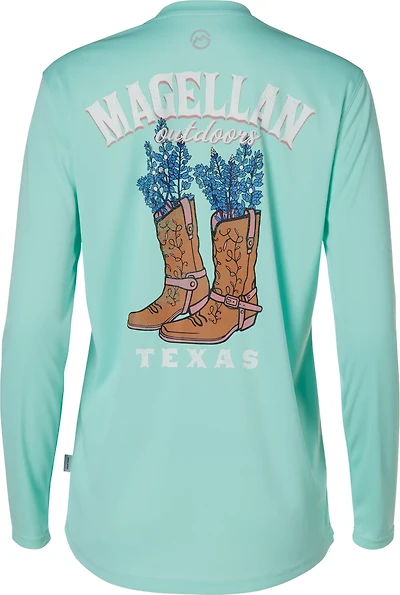 Magellan Outdoors Women's Local State Texas Graphic Crew Long Sleeve T-shirt