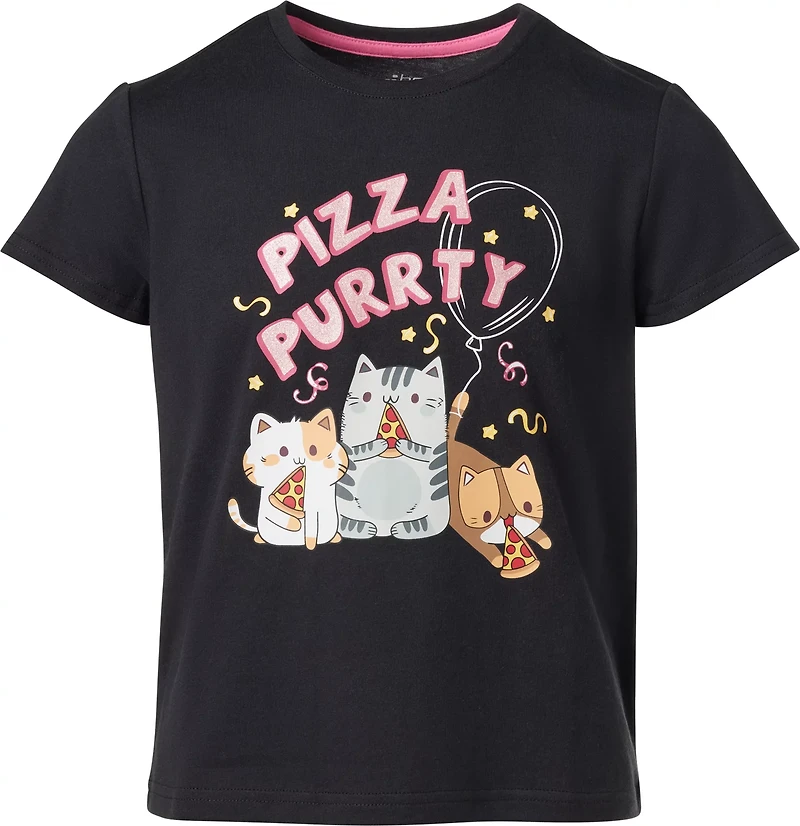 BCG Girls’ Pizza Cats Graphic T-shirt
