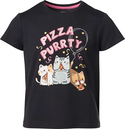BCG Girls’ Pizza Cats Graphic T-shirt