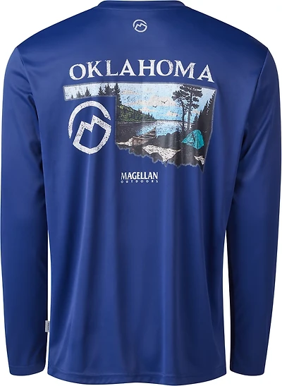 Magellan Outdoors Men’s Local State Oklahoma Long Sleeve Graphic T-shirt