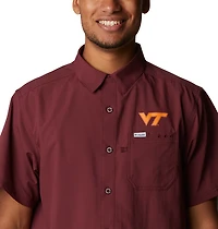 Columbia Sportswear Men's Virginia Tech Fish Flag Slack Tide Camp Button Down Shirt