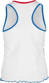 New Era Women's Chicago Cubs V-Notch Lettuce Hem Tank Top
