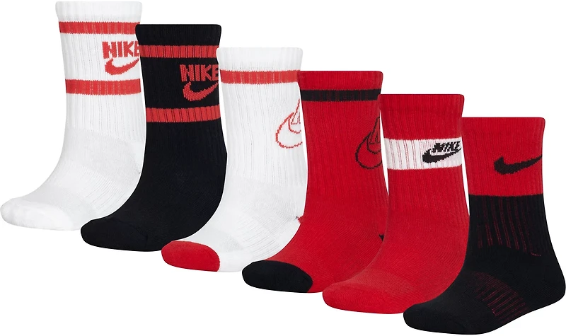 Nike Youth Retro Crew 6 Pack Socks