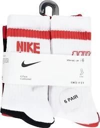Nike Youth Retro Crew 6 Pack Socks