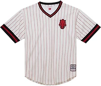 Mitchell & Ness Men's Arkansas Pinstripe Mesh V-neck Jersey