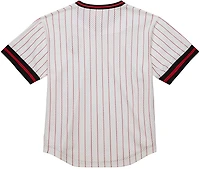 Mitchell & Ness Men's Arkansas Pinstripe Mesh V-neck Jersey