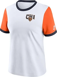 Nike Women's Bears Rewind Ringer Top