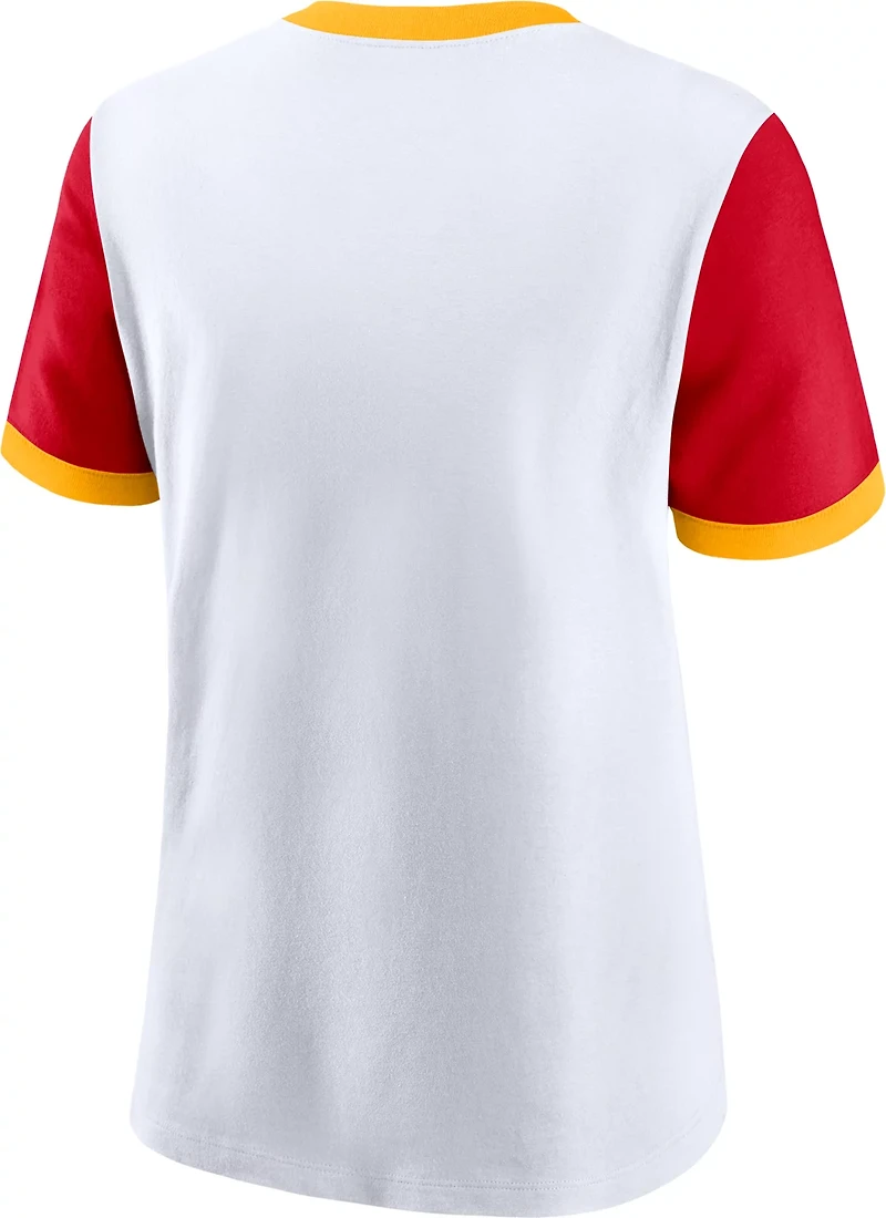 Nike Women's Kansas City Chiefs Rewind Ringer T-shirt