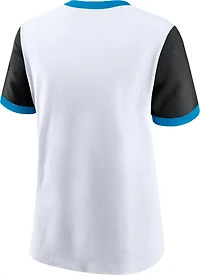 Nike Women's Carolina Panthers Rewind Ringer T-shirt