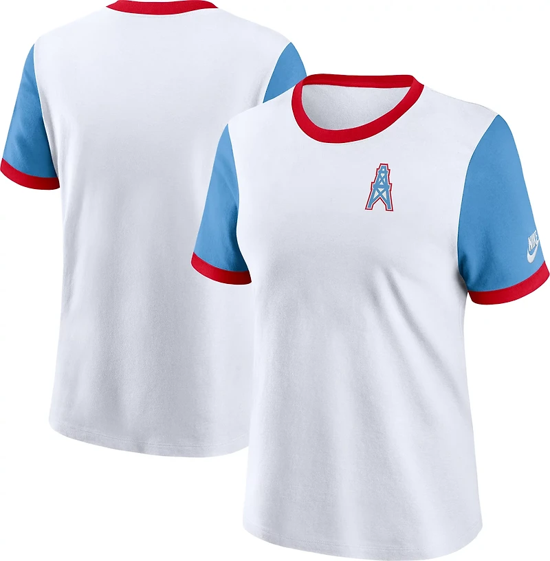 Nike Women's Tennessee Titans Rewind Ringer Short Sleeve T-shirt