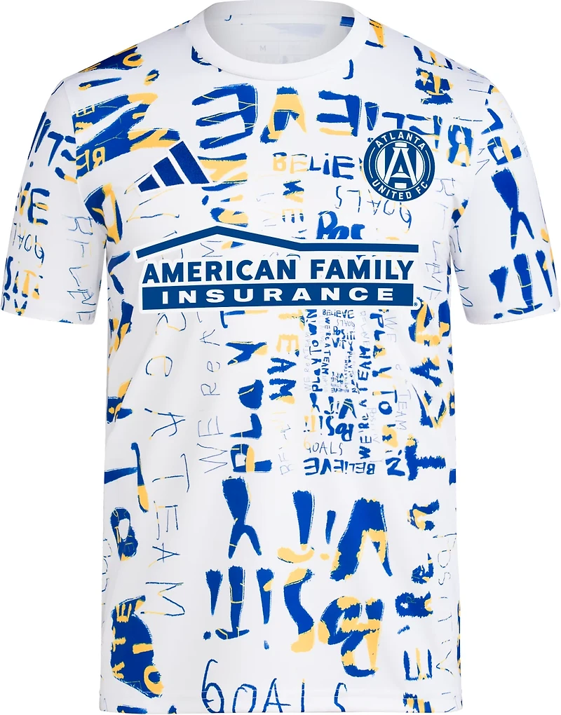 adidas Men's Atlanta United Kick Childhood Cancer Pre-Match Shirt