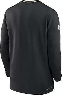 Nike Men's New Orleans Saints Sideline Coach 1/4-Zip Long Sleeve Pullover