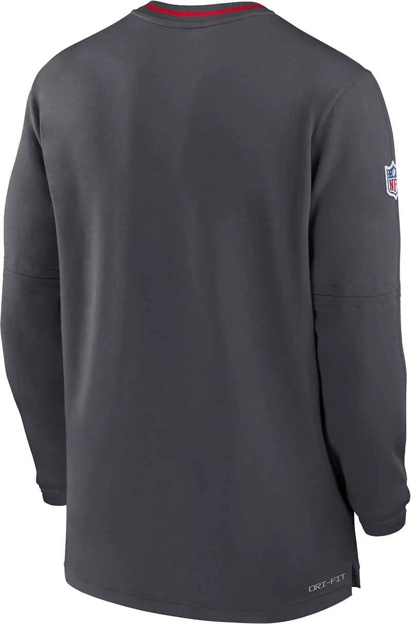 Nike Men's Kansas City Chiefs Sideline Coach 1/4-Zip Long Sleeve Pullover