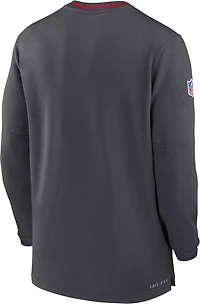 Nike Men's Kansas City Chiefs Sideline Coach 1/4-Zip Long Sleeve Pullover