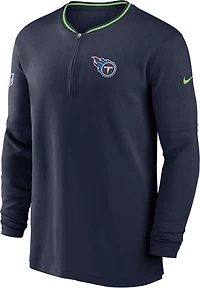 Nike Men's Tennessee Titans Sideline Coach 1/4-Zip Long Sleeve Pullover