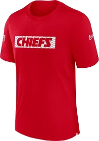 Nike Men's Kansas City Chiefs Sideline Player Dri-FIT Short Sleeve T-shirt