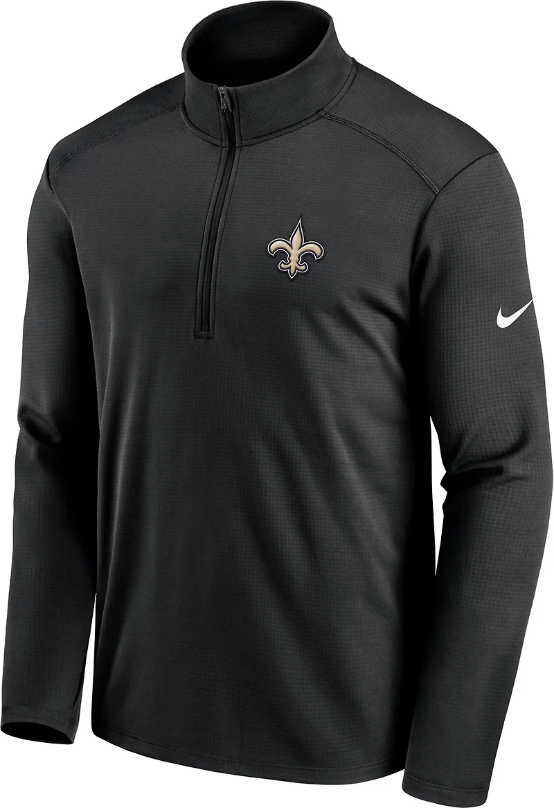 Nike Men's New Orleans Saints Franchise Pacer Long Sleeve 1/2-Zip Jacket