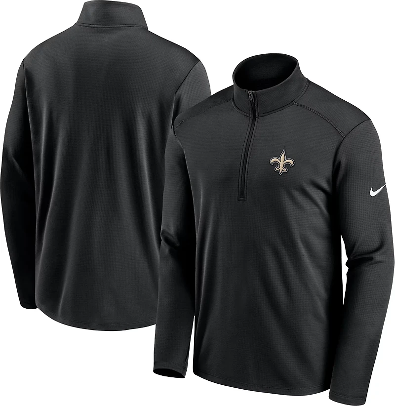 Nike Men's New Orleans Saints Franchise Pacer Long Sleeve 1/2-Zip Jacket