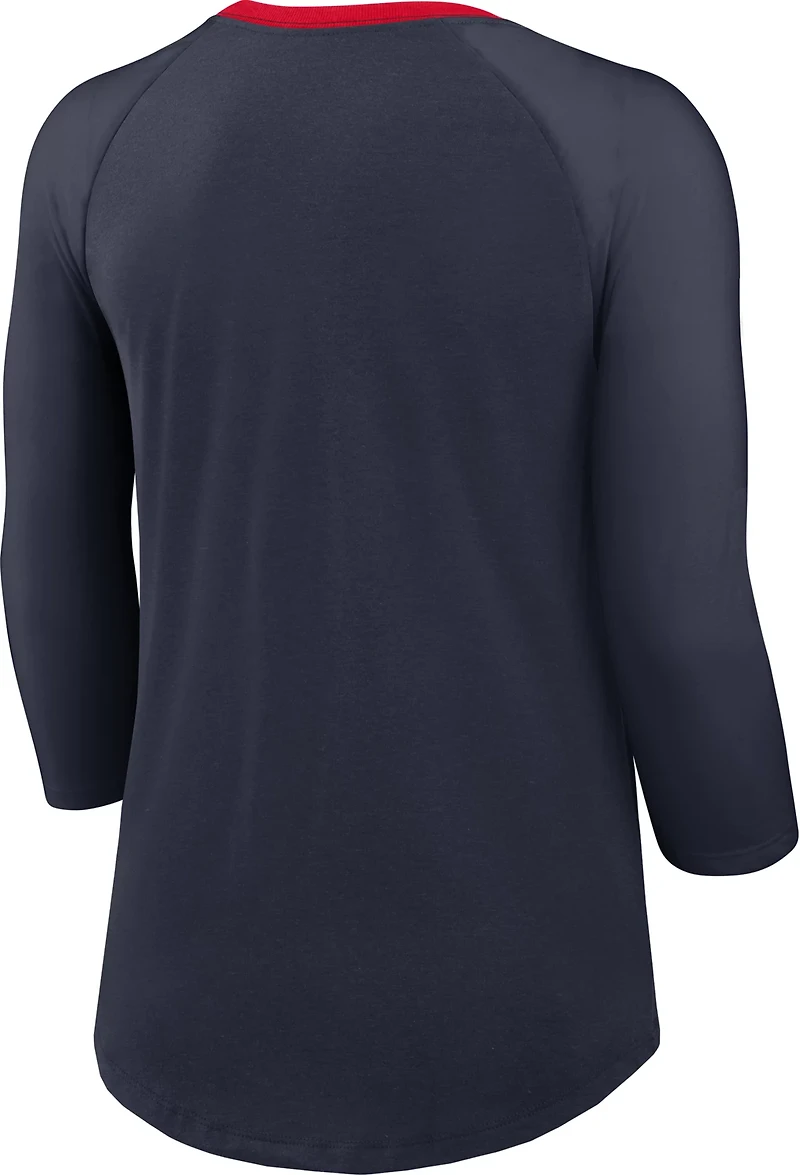 Nike Women's Houston Texans Arched 3/4 Sleeve Top