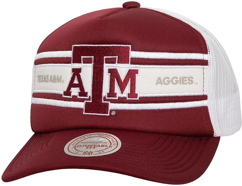 Mitchell & Ness Adults' Texas A&M Aggies Sideline Trucker Cap
