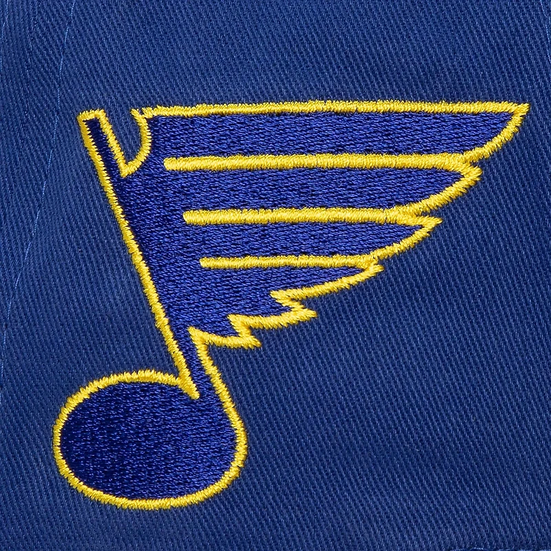 Mitchell & Ness Adults' St. Louis Blues Block Sweep Pro Curve Snapback Cap