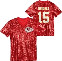 Outerstuff Women's Kansas City Chiefs Patrick Mahomes N&N Sequin Top