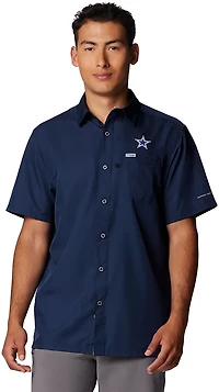 Columbia Sportswear Men's Dallas Cowboys Slack Tide Camp Shirt