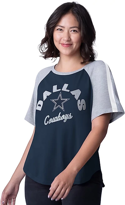GIII-4Her Dallas Cowboys Coach Oversize Short Sleeve T-shirt