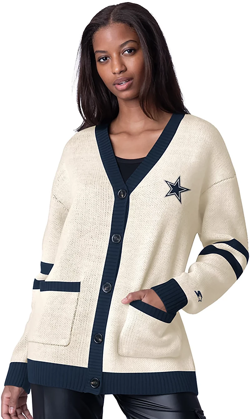 Starter Women's Dallas Cowboys Fast Break Jacquard Cardigan