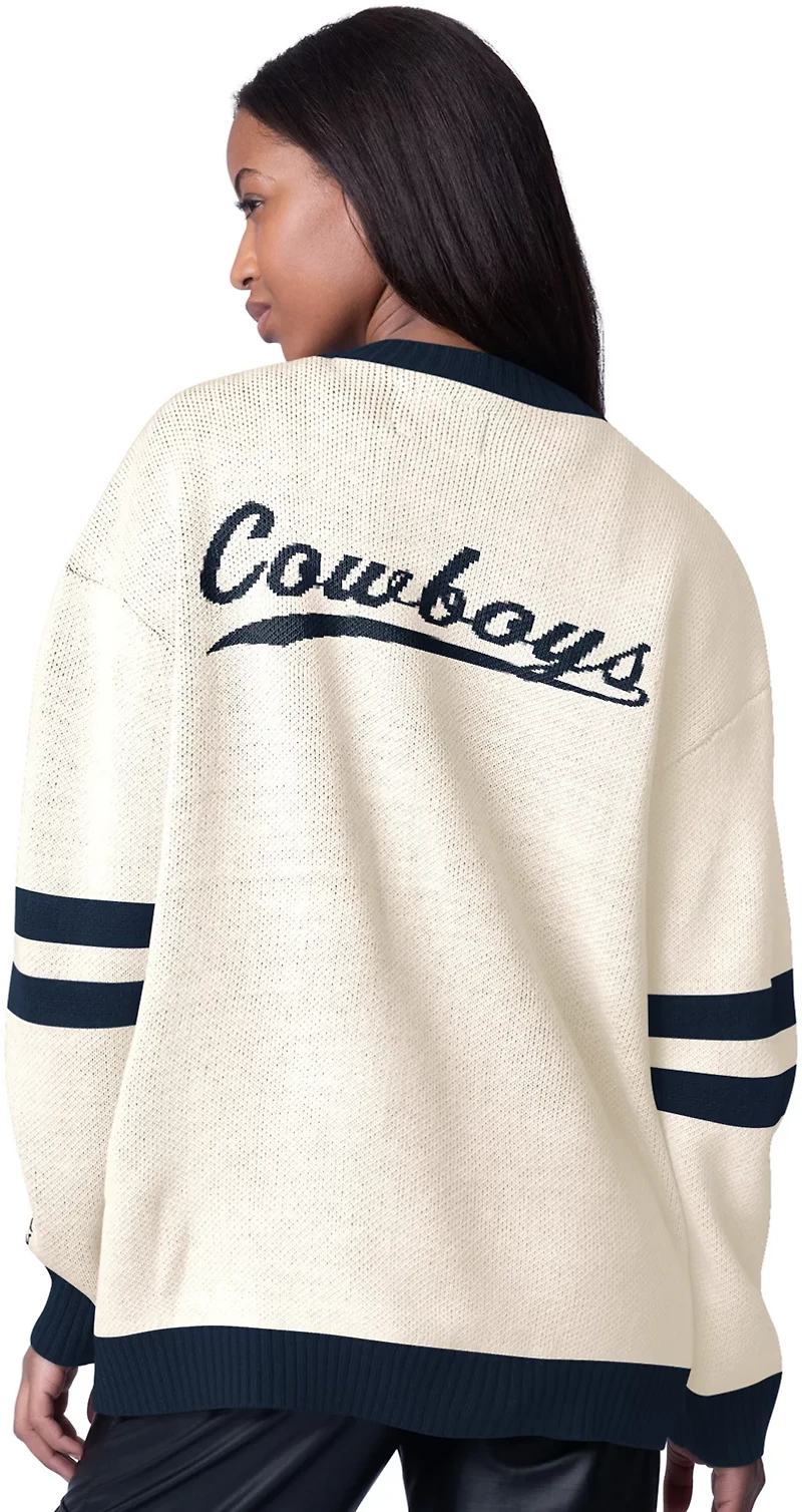 Starter Women's Dallas Cowboys Fast Break Jacquard Cardigan