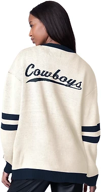 Starter Women's Dallas Cowboys Fast Break Jacquard Cardigan
