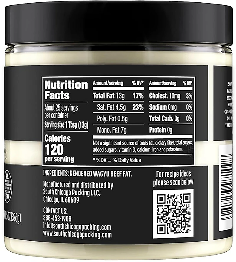 South Chicago Packing 11.5 oz Wagyu Beef Tallow
