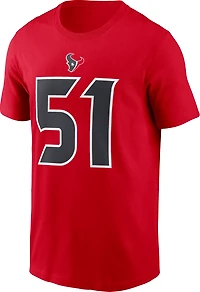 Nike Men's Texans Anderson JR 51 Wordmark Name & Number T-shirt