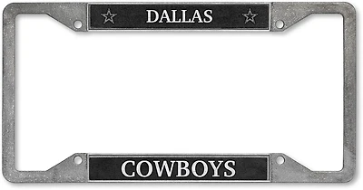 Tag Express Cowboys Pewter Team License Plate Frame
