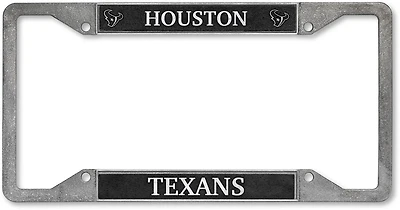 Tag Express Texans Pewter Team License Plate Frame
