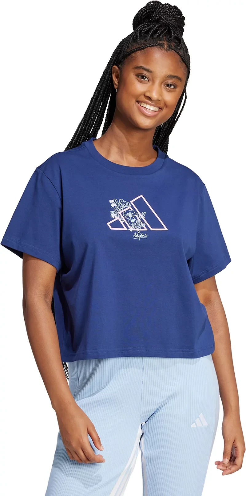 adidas Women's Tech Metallic Graphic T-shirt