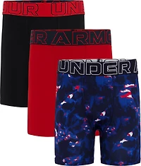 Under Armour Boys' Performance Crackle Camo Boxers 6 3-Pack