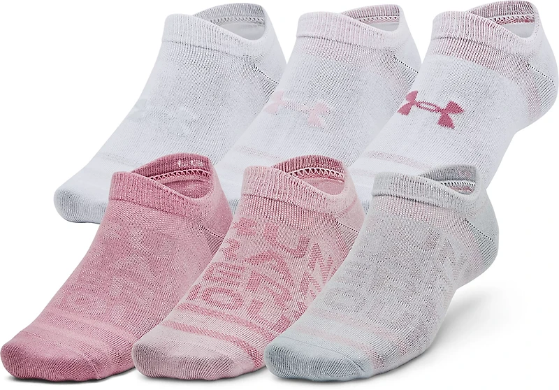 Under Armour Essential No Show Socks 6 Pack